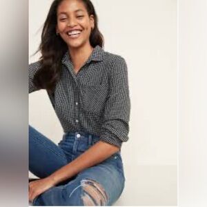 Patterned flannel classic shirt